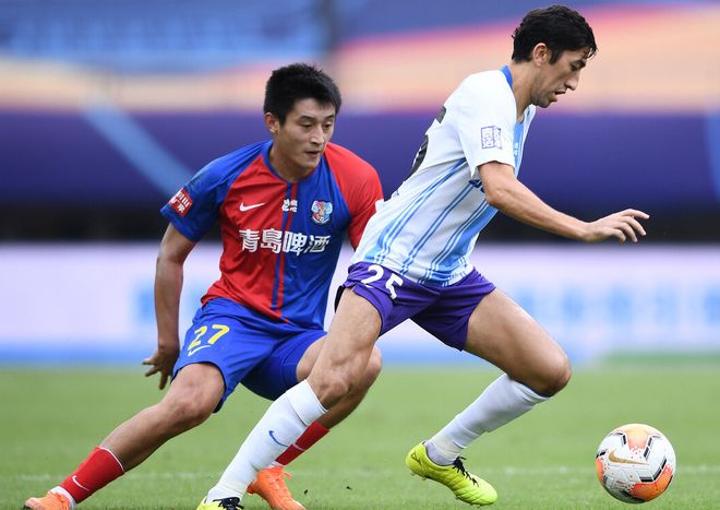 天津泰达客场逼平青岛黄海，坚持冲击前列的简单介绍